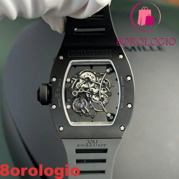 Richard Mille RM055 Bubba Watson Tutto Nero Ceramica Cinturino in Gomma Migliore Replica BBR V4 42.7mm Orologio - immagine 2