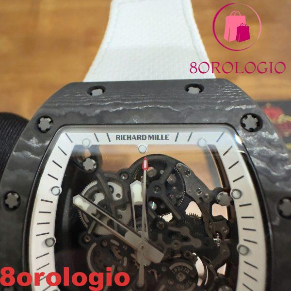 Richard Mille RM055 Bubba Watson Americas Edition Custom Made Exquisite NTPT Carbon Fiber Replica Movimento Vaucher di Qualità Esclusiva Orologio - immagine 2