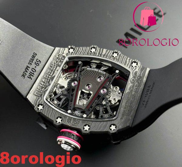 Richard Mille RM38-02 Tourbillon Bubba Watson Carbonio Nero TPT Migliore Replica Orologio - immagine 2