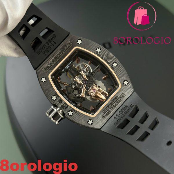 Richard Mille RM66 Flying Tourbillon Manual Winding Carbon TPT Miglior Replica YS Factory 42.7mm X 49.94mm Orologio - immagine 2
