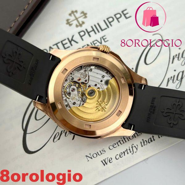 Patek Philippe Aquanaut 5167R Quadrante Marrone 18K Oro Rivestito Baguette Moissanite Migliore Replica 40mm Orologio - immagine 2