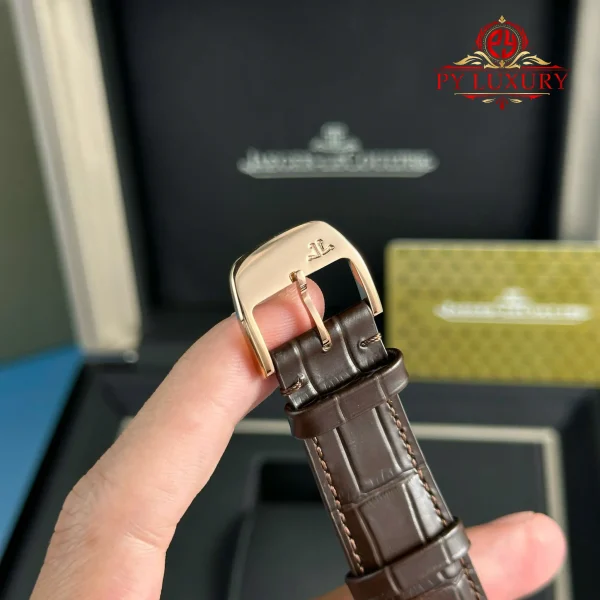 Jaeger-LeCoultre Master Ultra Thin Moon Q1362503 Oro Rosa Quadrante Bianco Lunetta con Diamanti Migliore Replica APSF 39mm Orologio - immagine 2
