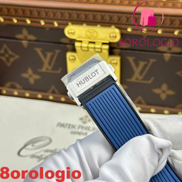 Hublot Spirit Of Big Bang Titanium Blue Ceramic Quadrante Blu Cinturino in Gomma 1:1 Migliore Replica BBF 42mm Orologio - immagine 2