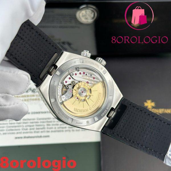 Vacheron Constantin Overseas Dual Time 7900V/110A-B546 Quadrante Nero Cinturino in Pelle Replica Svizzera PZF 41mm Orologio - immagine 10