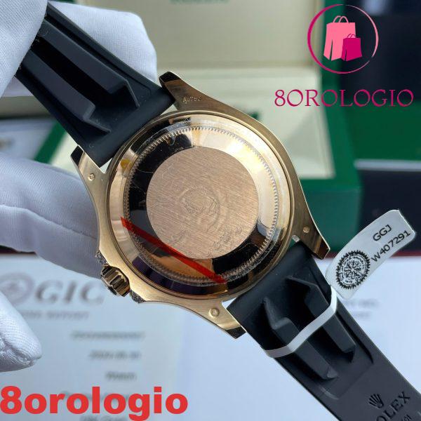 Replica Migliore di Rolex Yacht-Master 126655 40mm in Oro Rosa 18K con Moissanite Customizzata Orologio - immagine 2