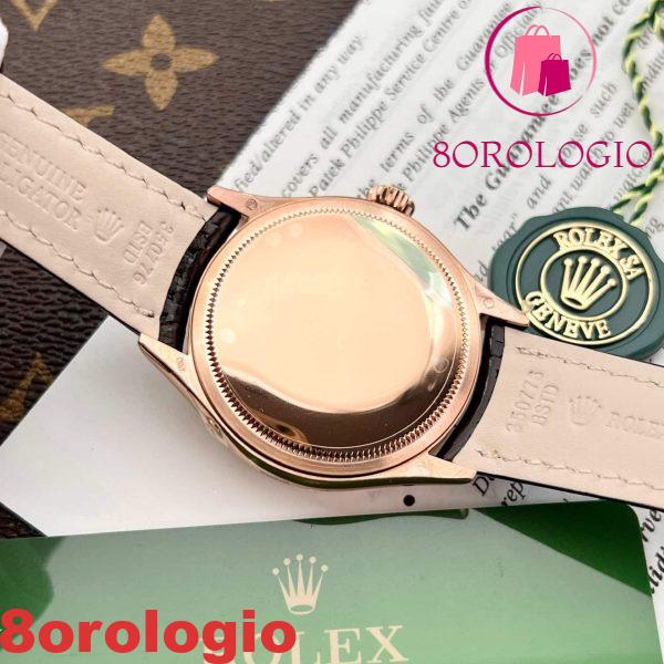 Rolex Cellini Moonphase 50535 Oro Rosa Pelle Migliore Replica 39mm Orologio - immagine 2