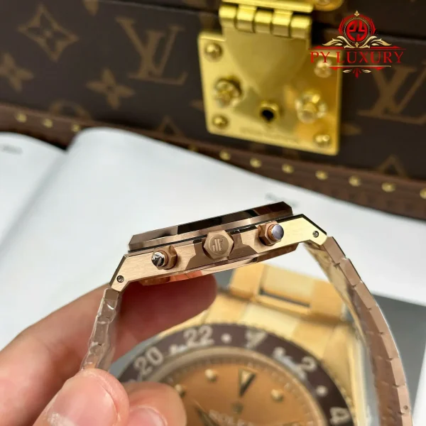 Audemars Piguet Royal Oak Chronograph 26239OR Oro Rosa Quadrante Marrone 1:1 Migliore Replica APSF 41mm Orologio - immagine 2