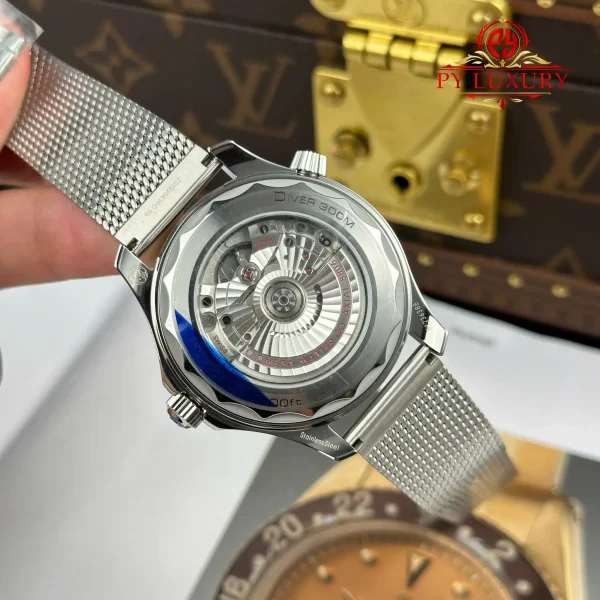 Omega Seamaster Diver 300M Acciaio su Acciaio Quadrante Nero 1:1 Migliore Replica VSF 42mm Orologio - immagine 2