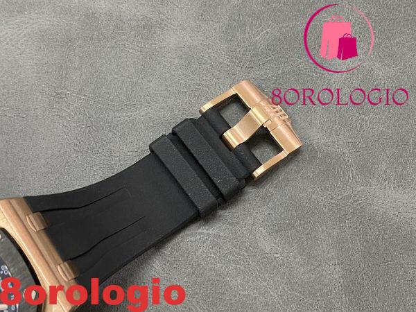 Audemars Piguet Royal Oak Offshore Chronograph 26400RO Oro Rosa Lunetta in Ceramica Quadrante Nero Migliore Replica APF 44mm Orologio - immagine 2