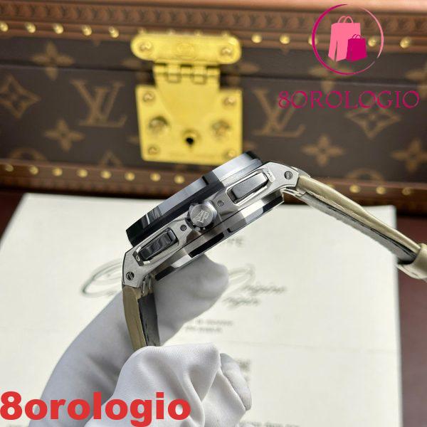 Audemars Piguet Royal Oak Offshore Chronograph 26420SO Quadrante Taupe Fumato Cinturino in Pelle Best Replica 43mm Orologio - immagine 2