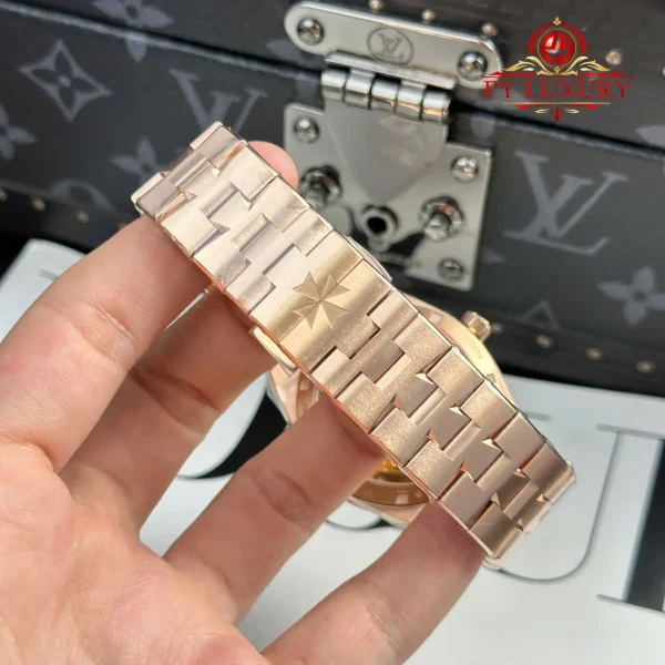 Vacheron Constantin Overseas 4500V Oro Rosa Quadrante Argento 1:1 Migliore Replica 41mm Orologio - immagine 2