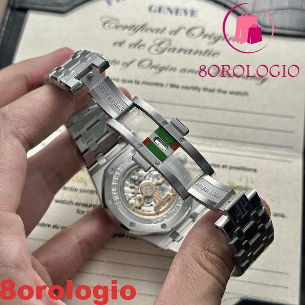 Replica Audemars Piguet Royal Oak Calendario Perpetuo 26574ST Quadrante Nero 41mm Orologio - immagine 2