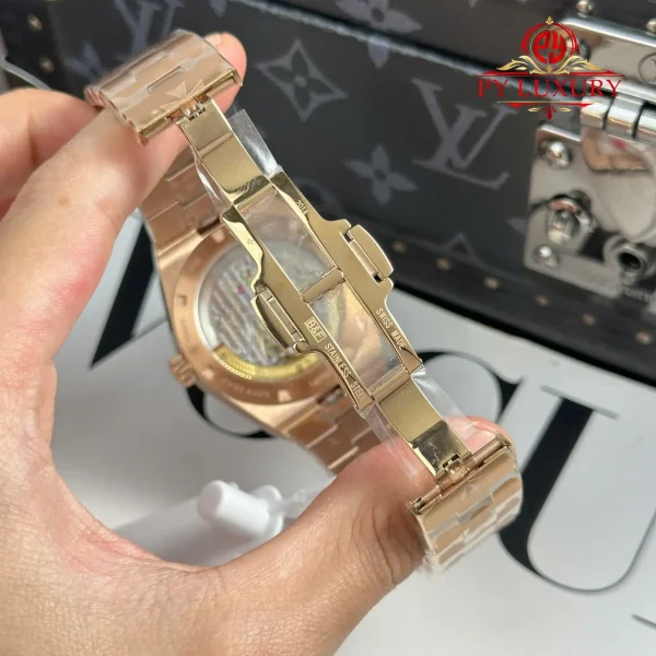 Vacheron Constantin Overseas Tourbillon 6000V Oro Rosa Quadrante Blu Migliore Replica BBR 42.5mm Orologio - immagine 2