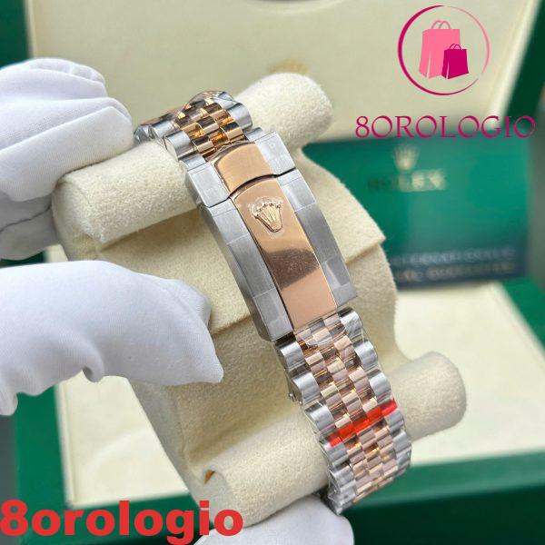Replica Migliore Rolex Datejust 126331 Bicolore 10K Oro Everose Rivestito Quadrante Sundust Luminoso Jubilee 41mm Orologio - immagine 3