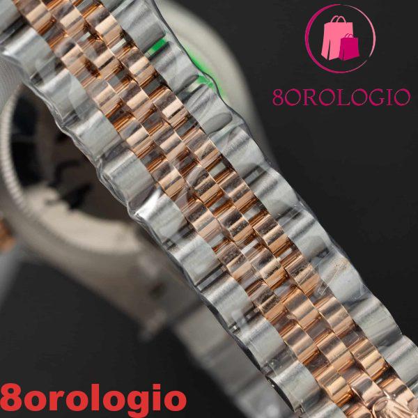 Rolex Datejust 278271 Quadrante Sundust Bicolore 10K Oro Rosa Avvolto Jubilee Migliore Replica 31mm Orologio - immagine 3