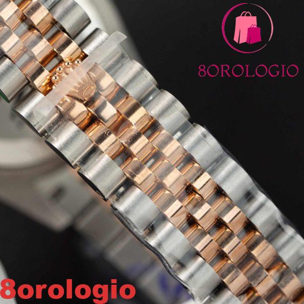 Replica migliore Rolex Datejust 278271 Bicolore Oro 10K Rivestito Quadrante Rosa con Diamanti Jubilee 31mm Orologio - immagine 3