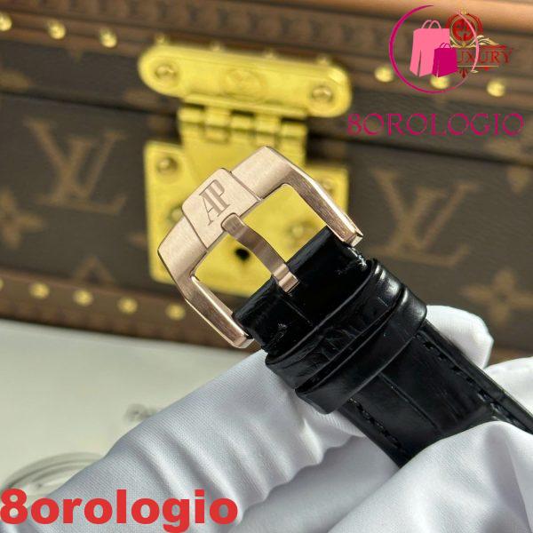 Audemars Piguet Code 11.59 Automatic 15210OR Quadrante Nero Cinturino in Pelle 1:1 Miglior Replica APSF 41mm Orologio - immagine 3