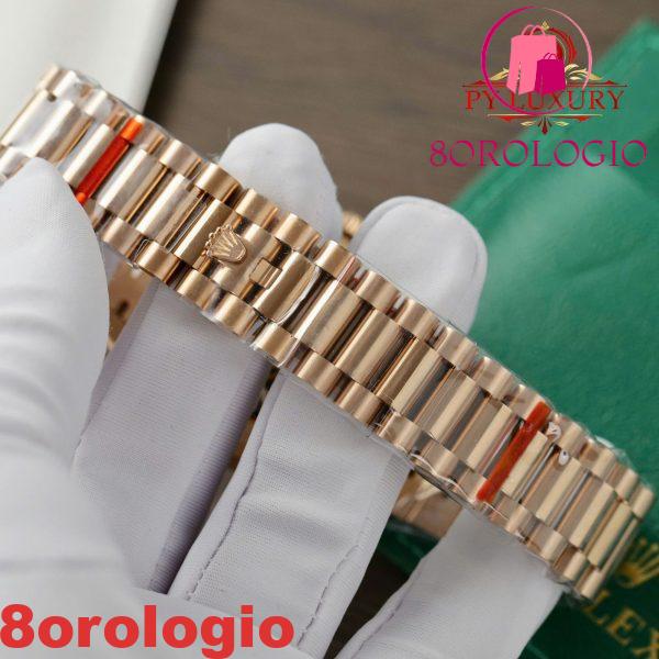 Rolex Day-Date 128235-0075 Quadrante Roman Ombré Marrone 158g Migliore Replica QF 36mm Orologio - immagine 3