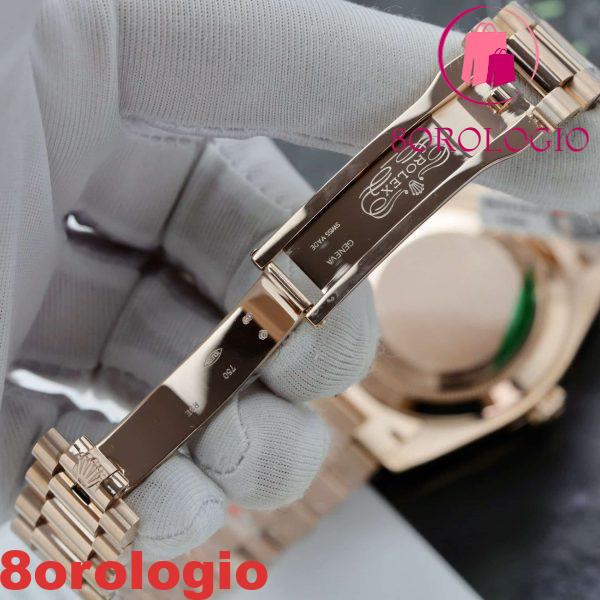 Rolex Day-Date 228235 Eisenkiesel Dial Replica GMF V3 Super Clone 40mm placcato oro giallo 18K 176g Orologio - immagine 3