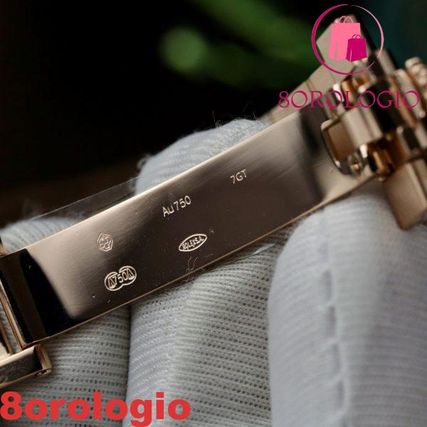 Rolex Day-Date 228235 Quadrante Sundust con Indici a Strisce Oro Rosa 18K Best Replica V3 GMF 40mm Orologio - immagine 3