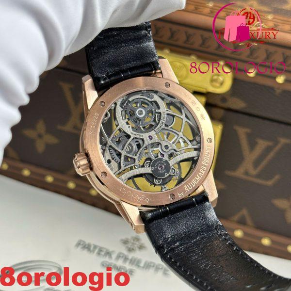 Audemars Piguet Code 11.59 Tourbillon Openworked 26600OR Oro Rosa Cinturino in Pelle 1:1 Migliore Replica APPF 41mm Orologio - immagine 3