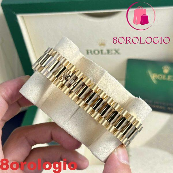 Rolex Day-Date 228238 18K Oro Giallo Replica Quadrante Champagne con Diamanti 177g GMF V3 Super Clone 40mm Orologio - immagine 3