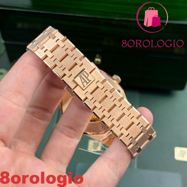 Audemars Piguet Royal Oak 15400OR Quadrante Nero Oro 18K Rivestito Migliore Replica Orologio ZF 41mm Orologio - immagine 3