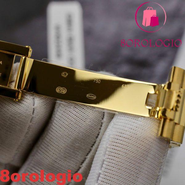 Replica Rolex Day-Date 36 mm Quadrante Verde Luminoso in Oro Giallo 18K  Orologio - immagine 3