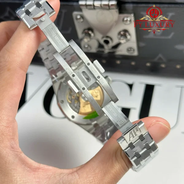 Audemars Piguet Royal Oak 15450ST Quadrante Grigio Bracciale in Acciaio Migliore Replica APS Factory 37mm Orologio - immagine 3