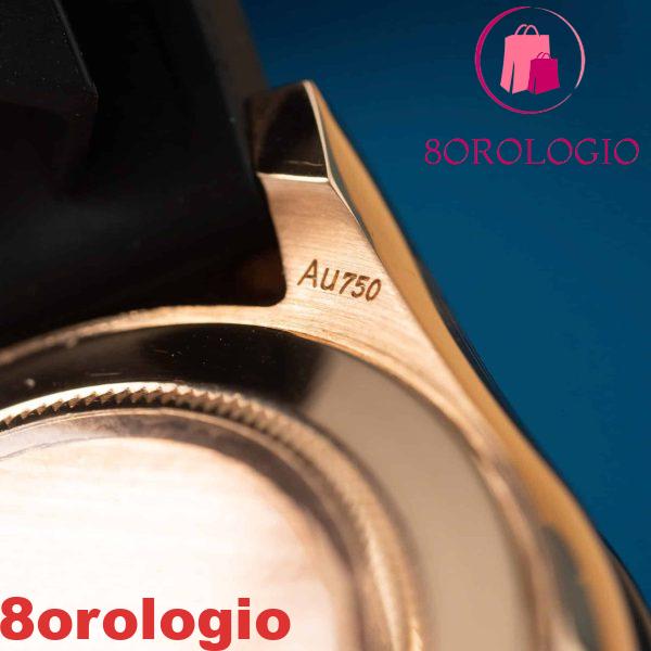 Rolex Daytona 116515LN in oro rosa massiccio 18K con quadrante nero con diamanti cinturino in gomma Oysterflex 40mm replica Orologio - immagine 3