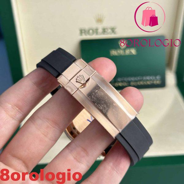 Replica Rolex Daytona 126515LN-0004 Oro Rosa Quadrante Nero Lucente & Sundust Diamanti Oysterflex 142g Super Clone 40mm Orologio - immagine 3