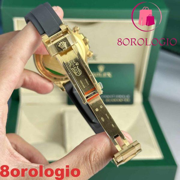 Rolex Daytona 126518 Oro Giallo Quadrante Champagne Oysterflex 142g Super Replica 40mm Orologio - immagine 3