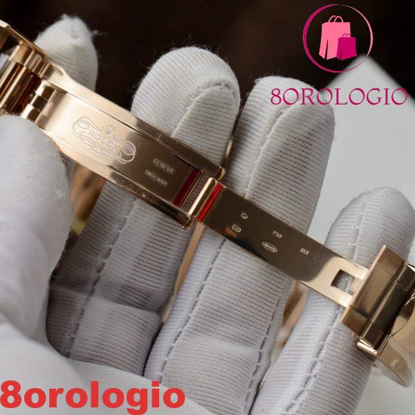 Rolex Daytona Rainbow 116595 Oro Rosa Calibro 4130 Super Replica 40mm Orologio - immagine 3
