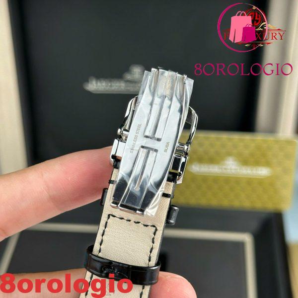 Replica Migliore di Jaeger-LeCoultre Master Ultra Thin Moon Quadrante Argento Pelle APSF 39mm Orologio - immagine 3