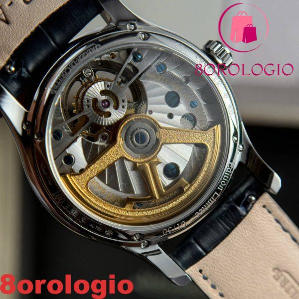Jaeger-LeCoultre Master Ultra Thin Tourbillon Quadrante Blu Pelle Migliore Replica APSF 40mm Orologio - immagine 3