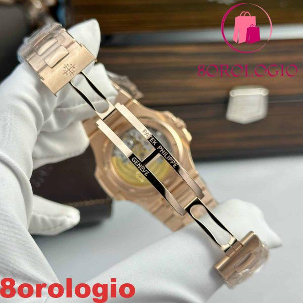 Replica Patek Philippe Nautilus 5711/1R Oro 18K Quadrante Marrone Versione Modificata Completa Super Clone 40mm Orologio - immagine 11