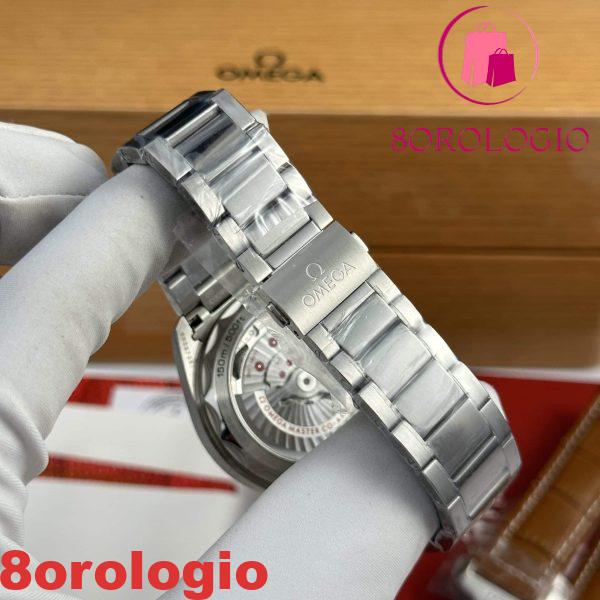 Omega Aqua Terra Worldtimer GMT Quadrante Bianco Replica VSF 43mm Orologio - immagine 3