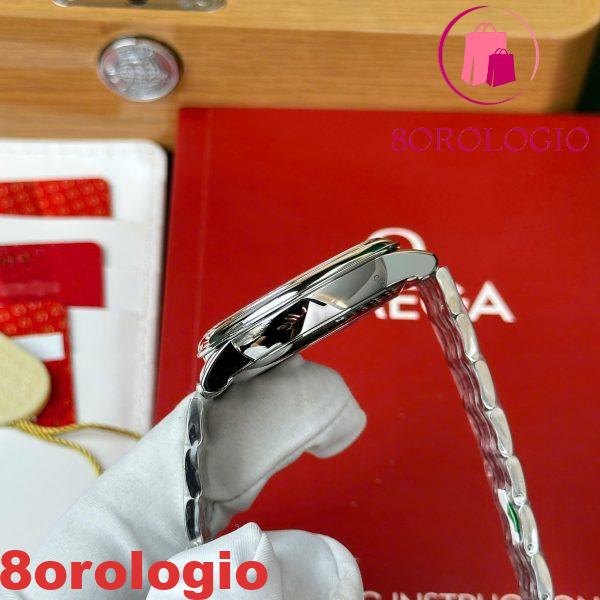 Omega De Ville Prestige Power Reserve Quadrante Argento Bracciale in Acciaio Miglior Replica 39.5mm Orologio - immagine 3
