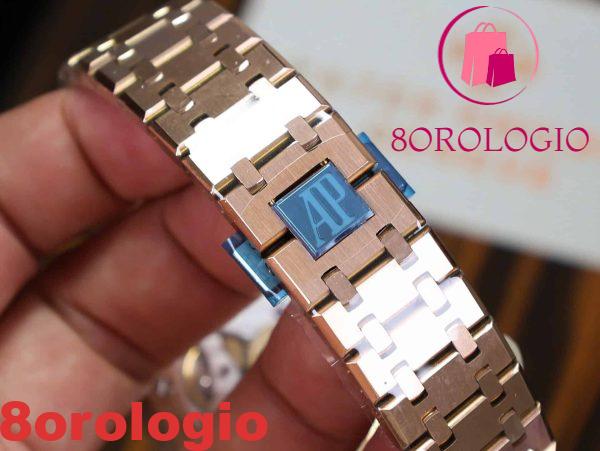 Audemars Piguet Royal Oak 15500OR Oro Rosa Quadrante Nero Replica Super Clone APSF 41mm Orologio - immagine 3