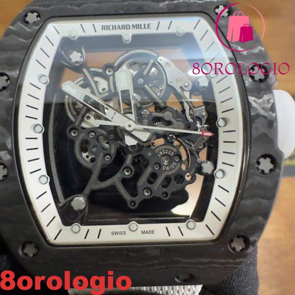 Richard Mille RM055 Bubba Watson Americas Edition Custom Made Exquisite NTPT Carbon Fiber Replica Movimento Vaucher di Qualità Esclusiva Orologio - immagine 3