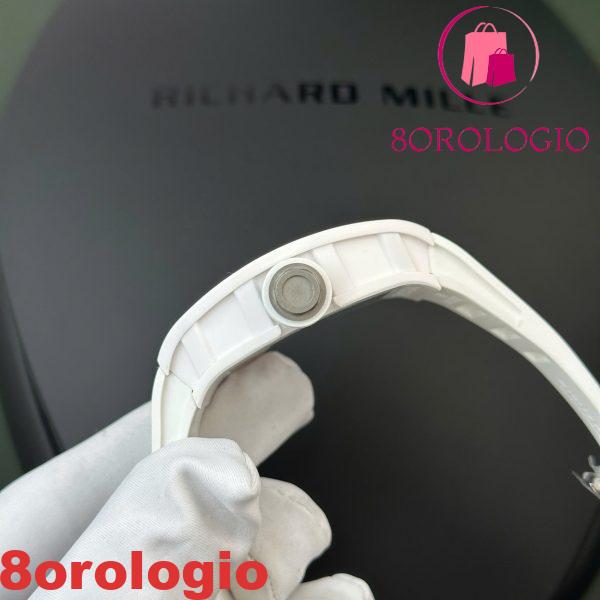 Richard Mille RM055 Bubba Watson Ceramica Bianca Migliore Replica BBR V4 42.7mm Orologio - immagine 3