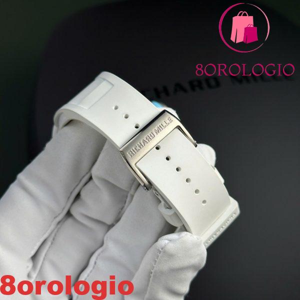 Richard Mille RM055 Ceramica Bianca Bubba Watson Asia Blue Miglior Replica BBR V3 42.7mm Orologio - immagine 3