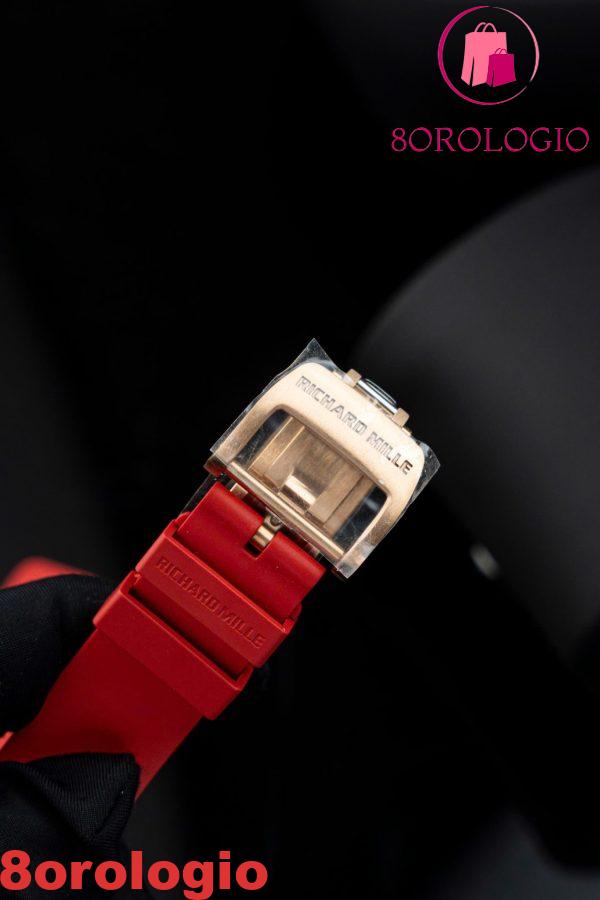 Richard Mille RM07-01 Lady Oro Rosa Diamanti Quadrante in Diaspro Cinturino in Gomma Replica ZF 45.32 X 32.3mm Orologio - immagine 3