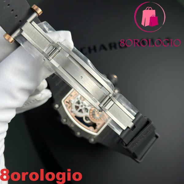 Richard Mille RM21-01 Tourbillon Aerodyne Red Gold Carbon TPT Migliore Replica 42.68mm X 50.12mm Orologio - immagine 3