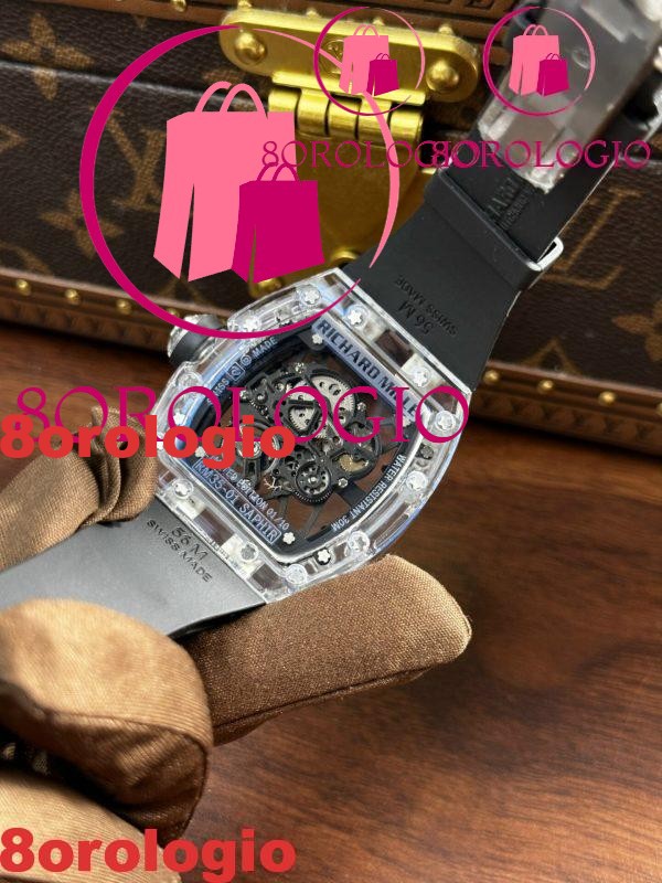 Richard Mille RM35-01 Rafael Nadal Zaffiro Migliore Replica Sonic Factory 42mm Orologio - immagine 3