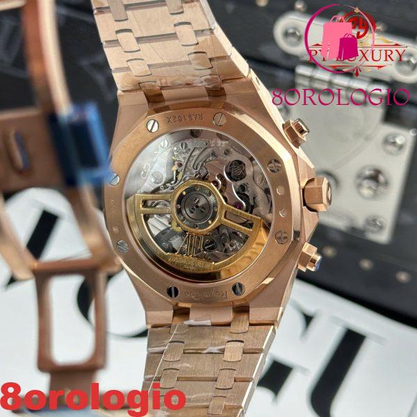Audemars Piguet Royal Oak 26240OR Chronograph Oro Rosa Quadrante Nero 1:1 Migliore Replica APSF 41mm Orologio - immagine 3