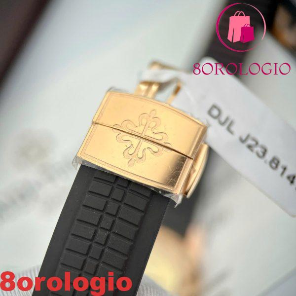 Patek Philippe Aquanaut 5167R Quadrante Marrone 18K Oro Rivestito Baguette Moissanite Migliore Replica 40mm Orologio - immagine 3