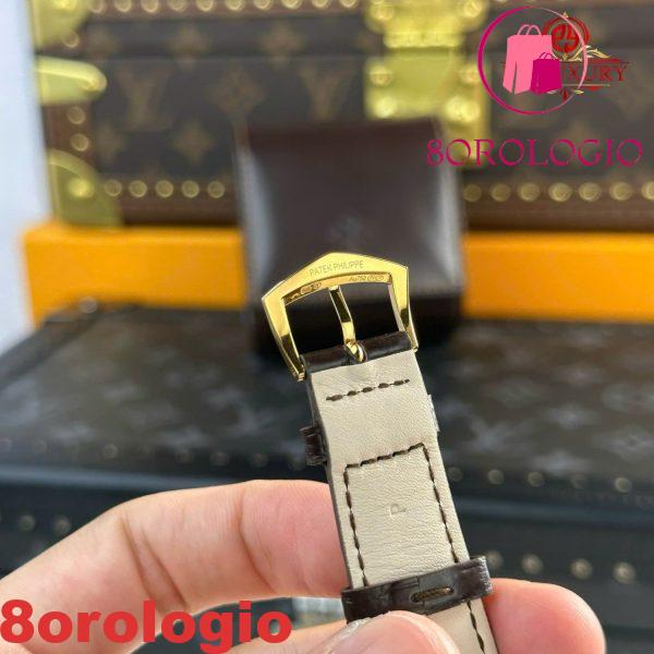Patek Philippe Calatrava 5227J-001 Oro Giallo Cinturino in Pelle Replica 3KF 39mm Orologio - immagine 3