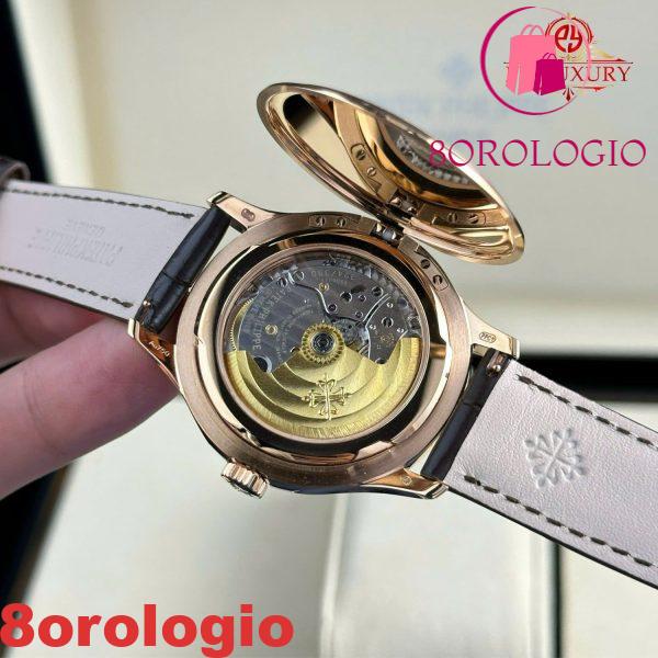 Patek Philippe Calatrava 5227R-001 Oro Rosa Cinturino in Pelle 1:1 Replica 3KF 39mm Orologio - immagine 3