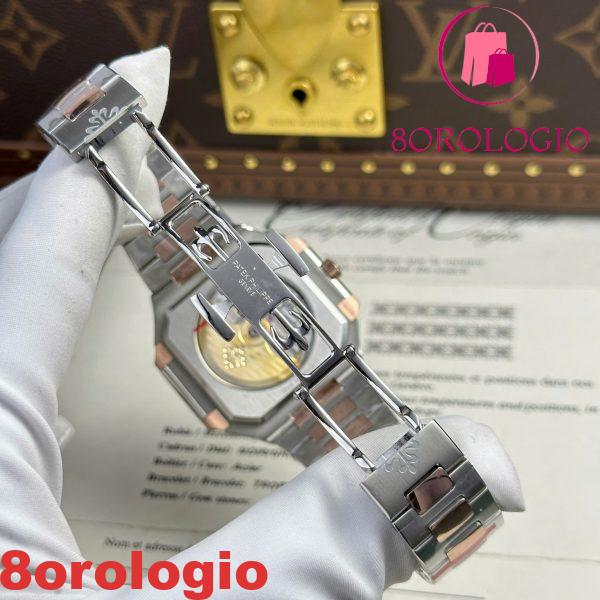 Patek Philippe Cubitus 5821/1AR-001 Bicolore Acciaio Oro Rosa Quadrante Blu 1:1 Replica 45mm Orologio - immagine 11